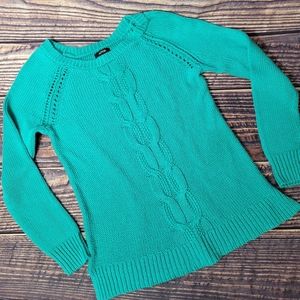 Apt9 Sweater. Bluish-Green. Size Small.